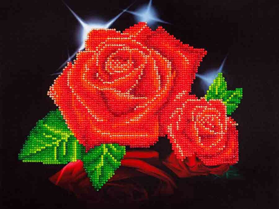 Diamond Dotz Red Rose Sparkle - Kreative Kreations
